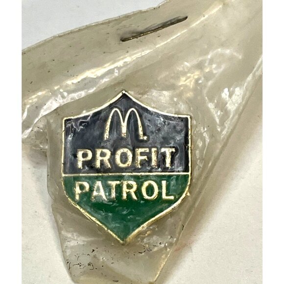 McDonalds Profit Patrol manager employee lapel pin collectible McD new sealed - Picture 1 of 2